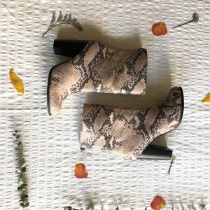 A+ Snakeskin Booties